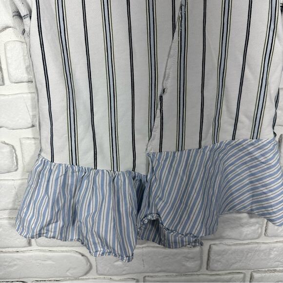 3.1 Phillip Lim Striped Peplum Top Size XS - Picture 7 of 8